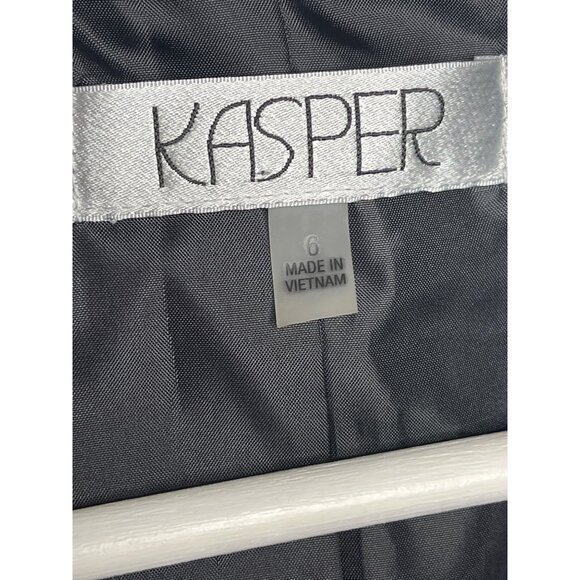 Kasper Black White Abstract Blazer 6 Modern Workwear One Button Jacket - Picture 8 of 13